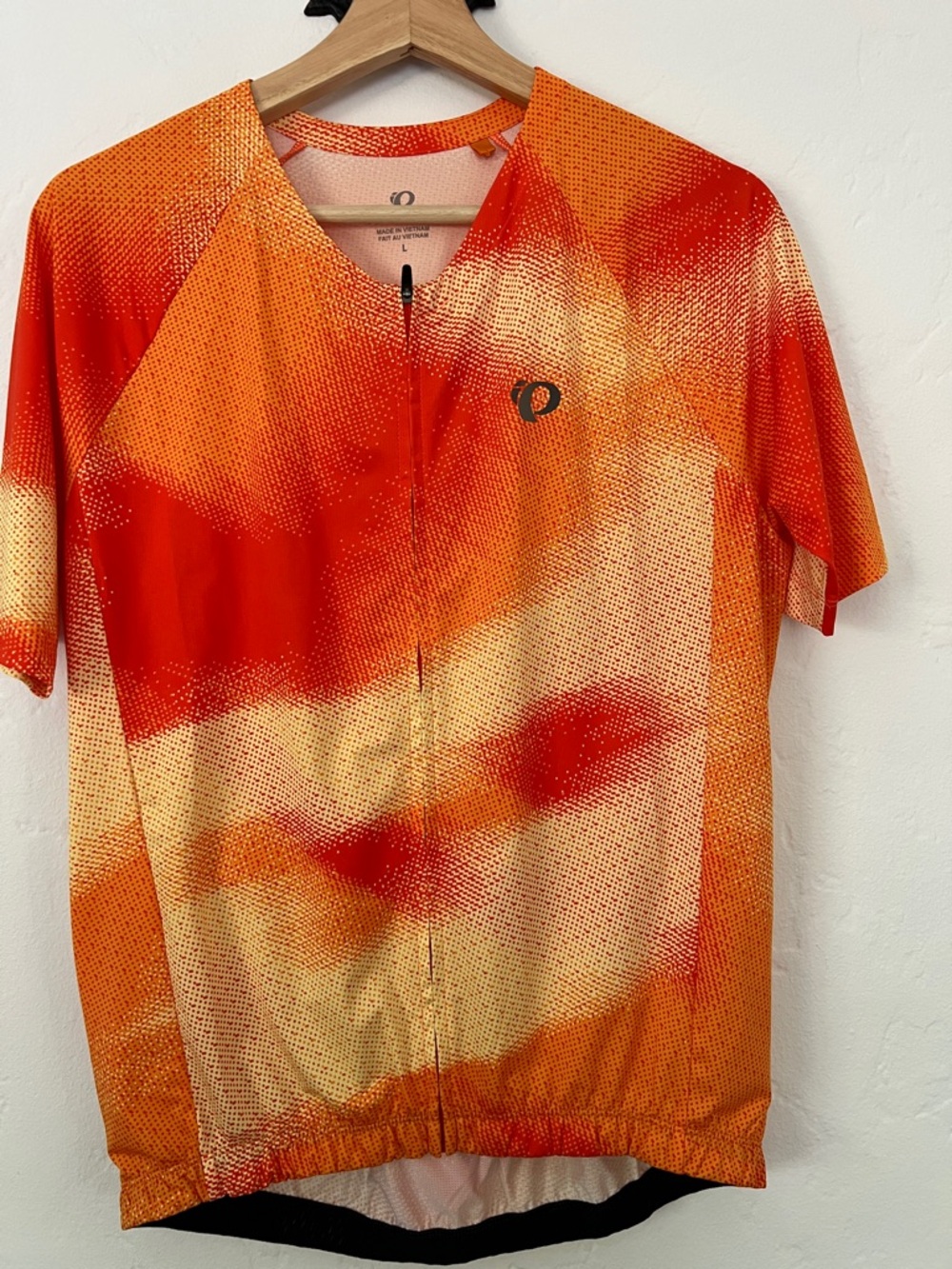 Pearl Izumi Orange and Red Gradient Short Sleeve Cycling Jersey